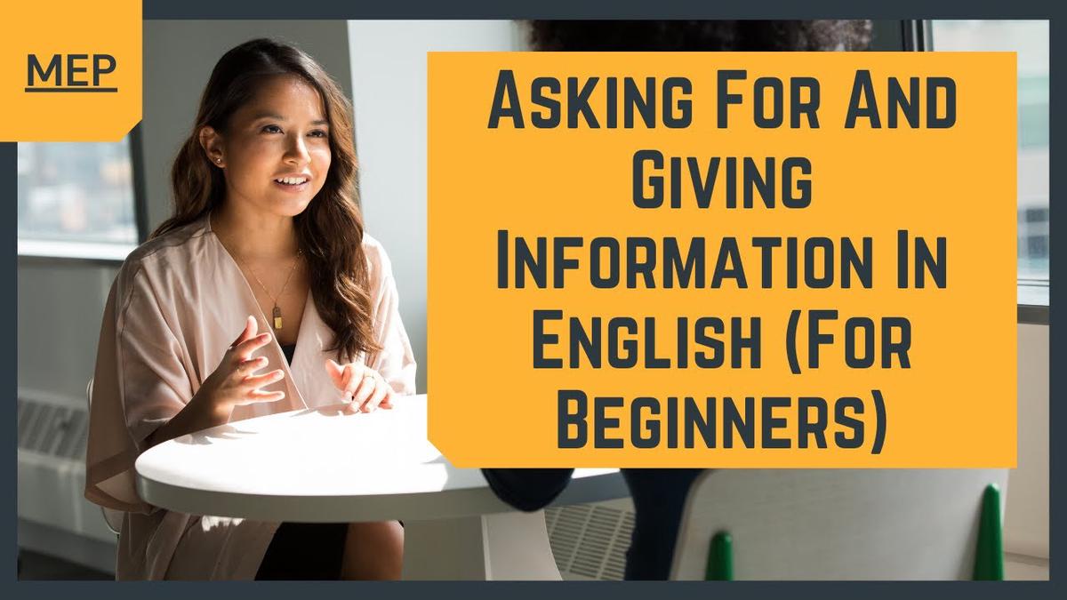 'Video thumbnail for Asking For Personal Information In English For Beginners (The Basic Questions)'