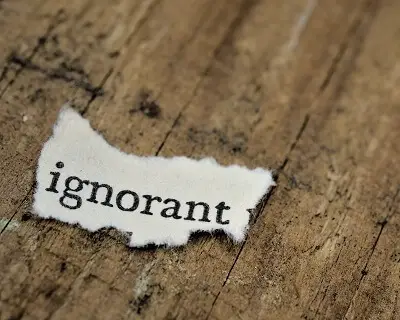 is it rude to call someone ignorant